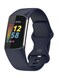 Fitme Classic Silicone Band For Fitbit Charge 5, Navy Blue