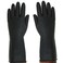 SAFEYURA Multipurpose Natural Gum Rubber Reusable Cleaning Gloves (Color: Black, Size: 8.5 Inch)