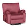 In House Velvet Rocking Recliner Chair - Dark Pink - H1