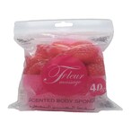 Buy Zeca Fleur Massage Raspberry Scented Bath Sponge Pink 40g in UAE