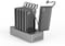 Phoni 6 in 1 Power Station 10,000 mAh with Built-in Cable to Charge Multiple Devices - Black