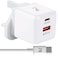 Radalifestyle QC 8 fast charger with quick-charge 20 watt & type C cable included (white)