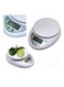 Generic - Digital Kitchen Scale White 16.5x3.5x12.7centimeter