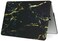 Ntech Macbook Air 13"" 13.3"" Inch Yellow Line Black Marble Printed Painting Hard Case Cover [Nt-105]