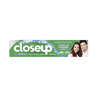 Close Up Toothpaste Triple Fresh Formula Menthol Fresh 120ml