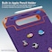 Moxedo Rugged Protective EVA Silicone Kids Case Cover, Shockproof DIY 3D Cartoon Pattern With Pencil Holder, Stand And Handle Grip Compatible For Apple iPad 2022 (10th Gen) 10.9 inch (Purple)