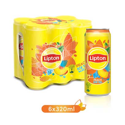 Lipton Ice Tea Peach Can 320ML X6