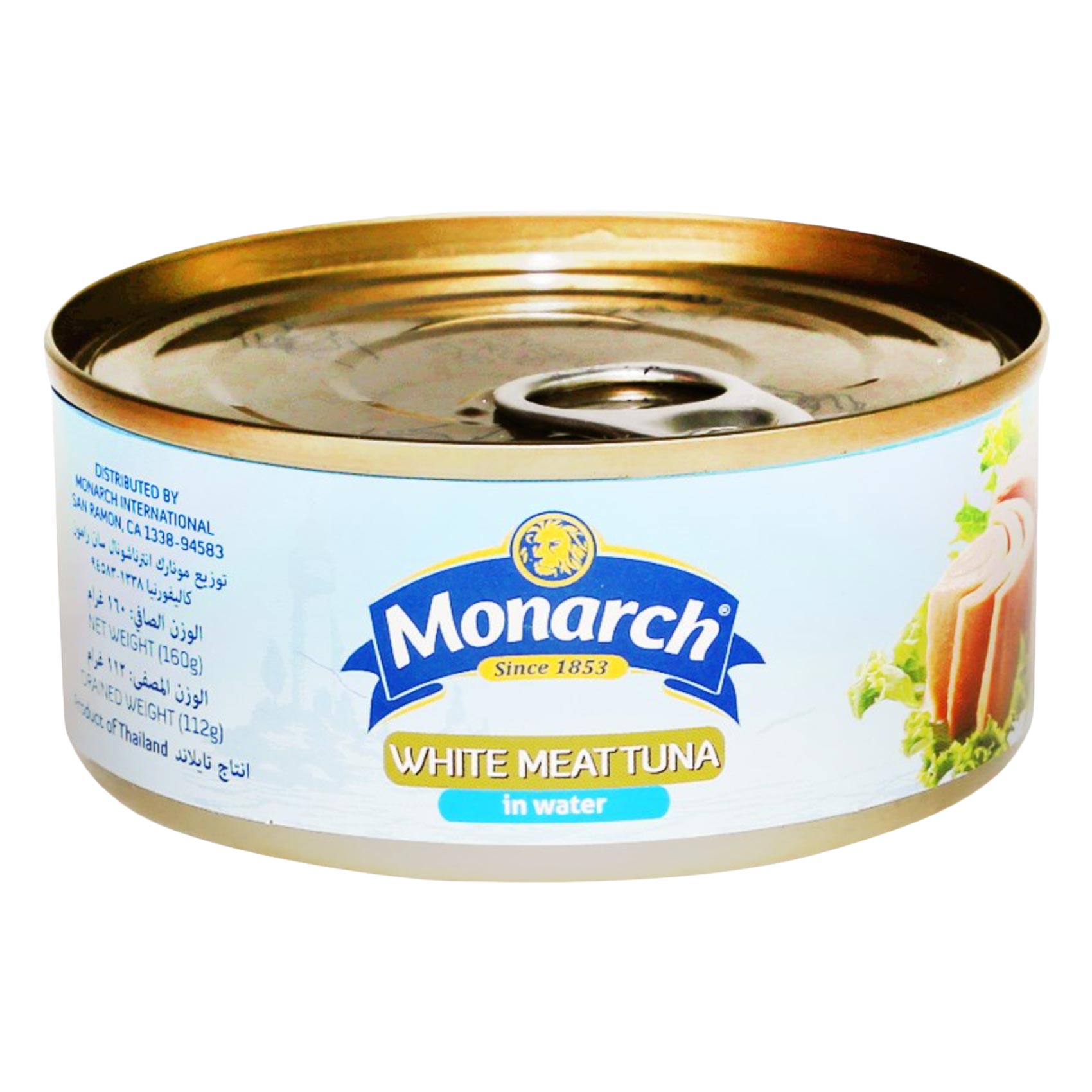 Monarch White Tuna In Water 160g