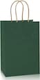 Markq [Pack of 24] Kraft Paper Bag (Dark Green, 22 x 16 x 8 cm)
