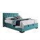 In House Blven Velvet Bed Frame - King - 200x180 cm - Turquoise