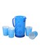 Delcasa 5-Piece Water Jug And Glass Set Blue