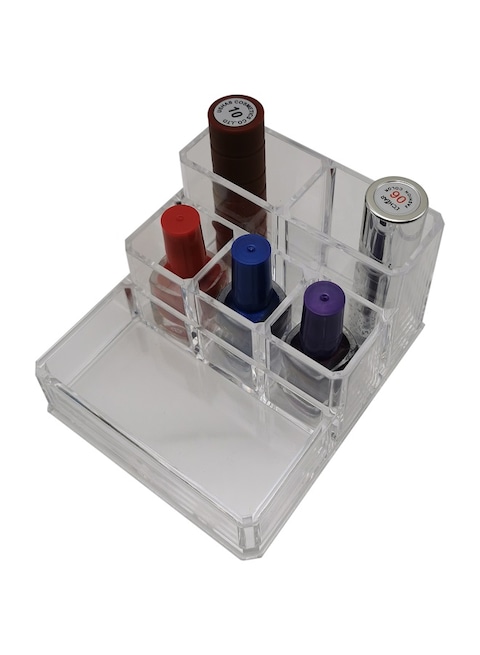 6 Spaces Clear Acrylic Lipstick Organizer Display Stand Cosmetic Makeup Organizer for Lipstick, Brushes