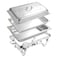 Single Compartment Chafing Dish Silver 12L