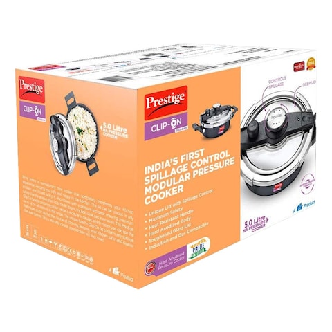 Prestige Svachh Clip-on Pressure Cooker 5L