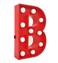 LED Marquee Letter Light Sign Wooden Red (B) 25cm
