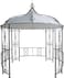 Yulan Outdoor Gazebo, Garden, Folding, Barbecue Gazebo, Canopy Patio, Pergola, 300 X 290cm, White Round, Du004-0374