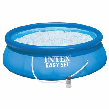 Intex 28108 Easy Set Swimming Pool with Filter - 244&times; 61 Cm - Blue
