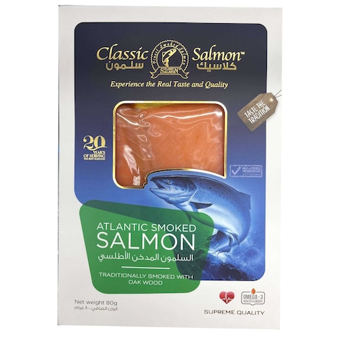 Buy Caviar Classic Land Smoked Salmon 80g in UAE