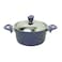 In House 13 Pieces Turkish Granite Cookware Set With Steel Lid - Blue