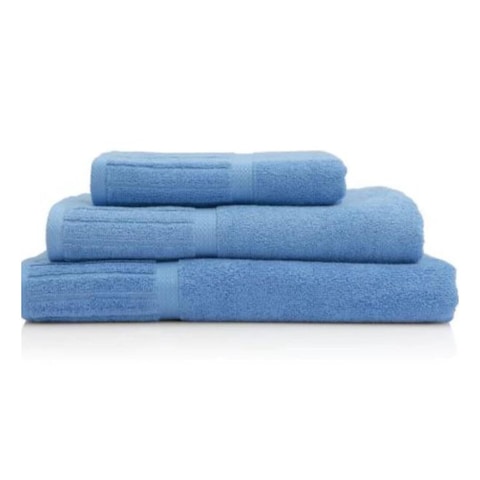 SIL FACE TOWEL BLUE 13X13