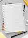 Lowha Spiral Notebook With 60 Sheets And Hard Paper Covers With Splattered Paint Design, For Jotting Notes And Reminders, For Work, University, School