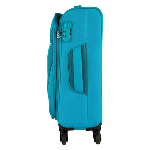 AMT STANFORD TROLLEY BAG 55CM AQUA