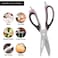 Fissman Purple Pink Stainless Steel Kitchen Scissors