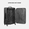PARA JOHN 4 Pcs Travel Luggage Suitcase Trolley Set -  (16'' 20'' 24'' 28'')BLACK