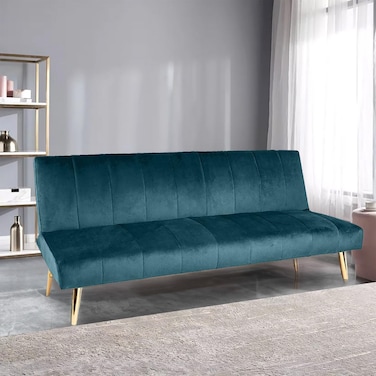 In House Celine 2 In 1 Sofabed Linen Upholstered - Turquoise