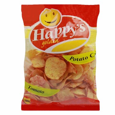 Happys Golden Tomato Potato Crisps 100G