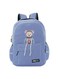 Bear Pattern Large Capacity Backpack, Nylon Durable Lightweight School Backpack, Fashion Travel Computer Bag