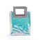 Transparent Clear Nylon Gift Bag High Quality PVC Handled Gift and Shopping Bag (Clear, 16x18x9 cm)- pack of 12