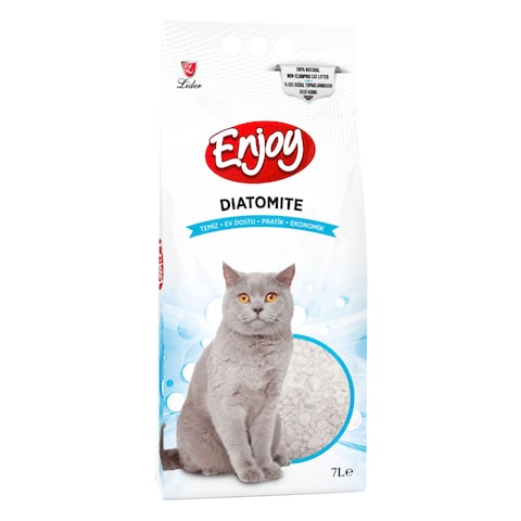 Enjoy Diatomite Unscented Non Clumping Cat Litter 7L