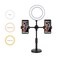 Trands Desktop Stand with Selfie LED Ring Light