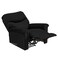 إن هاوس كرسي استرخاء ثابت منجد بالمخمل - أسود - NZ110