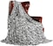 Fabienne Silky Soft Bed Blanket Flannel Throw King Size With Zebra Print