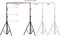 COOPIC S06 2.8 X 3.2 meters Heavy Duty Adjustable Backdrop Support System Photography Studio Video Stand with 4 Heavy Clamps and 1 Carrying Bag (S06 1 KIT)