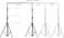COOPIC S06 2.8 X 3.2 meters Heavy Duty Adjustable Backdrop Support System Photography Studio Video Stand with 4 Heavy Clamps and 1 Carrying Bag (S06 1 KIT)