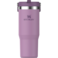 Stanley Classic IceFlow Flip Straw Double Walled Insulated Tumbler 0.89L, Stainless-Steel, Leak-Proof Flip Straw, Easy to Carry Handle, Dishwasher safe &amp; BPA Free. Lilac.