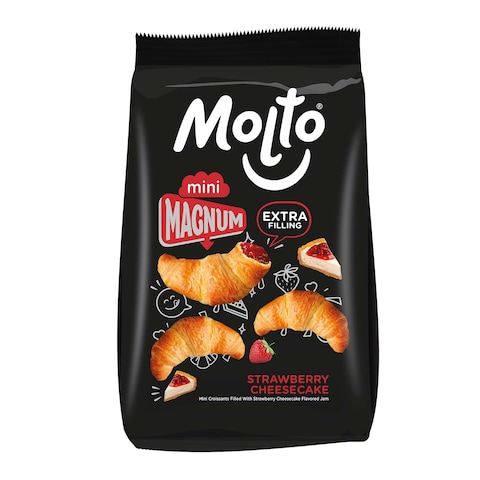 Molto Mini Magnum Strawberry and Cheesecake Croissant - 70 gram
