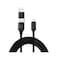 Smart iConnect Fabric Braided Type-C/USB-A to Lightning 12W Fast Charging Cable 1.5m Black