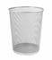 Set of 6 Multipurpose Metal Mesh Waste Bin For Office, Home, Kitchen H27 x W 24 Cm SILVER