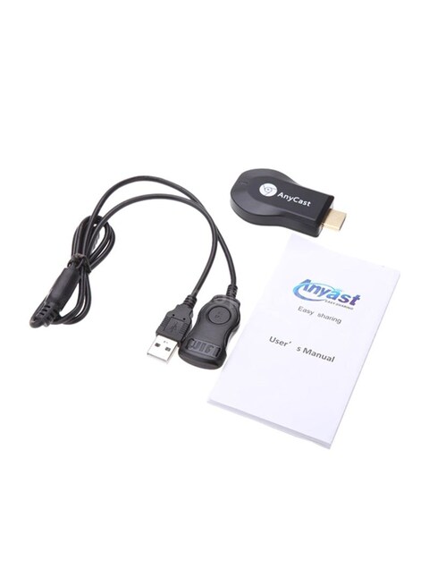 Anycast - Miracast Wi-Fi Wireless Display Receiver Dongle Black