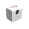 Ozone - Q2 Mini 3D Projector 1000 Lumens Kid's Projector Mini Home Theater HD Projector - Pink