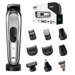 Buy Braun MGK 7920 TS All-In-One Trimmer 10-In-1 Trimmer 8 Attachments And Gillette Fusion5 ProGlide Razor With Toiletry Set in UAE