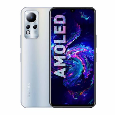 أنفينيكس نوت 11 - موبايل 6.7 بوصة 128 جيجابايت/6 جيجابايت ثنائي الشريحة بشبكة الجيل الرابع - فضي