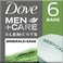 Dove Men + Care Dove Men+Care Body And Face Bar To Hydrate Skin Minerals + Sage More Moisturizing Than Bar Soap 3.75 Oz 6 Bars