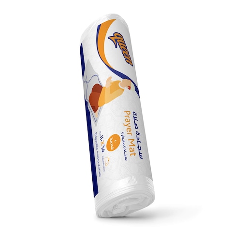 Queen Prostrate Position Mat - 10 Count - 110&times;65 Cm - White