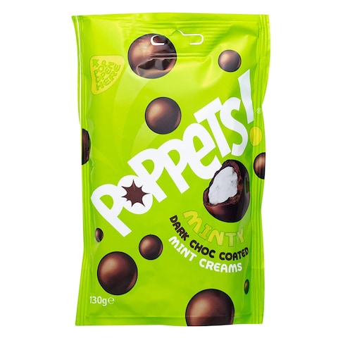 Poppets Dark Chocolate Coated Mint Creams Chocolate Balls 130g