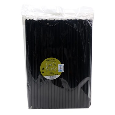 Black Long Thick Straw 100S